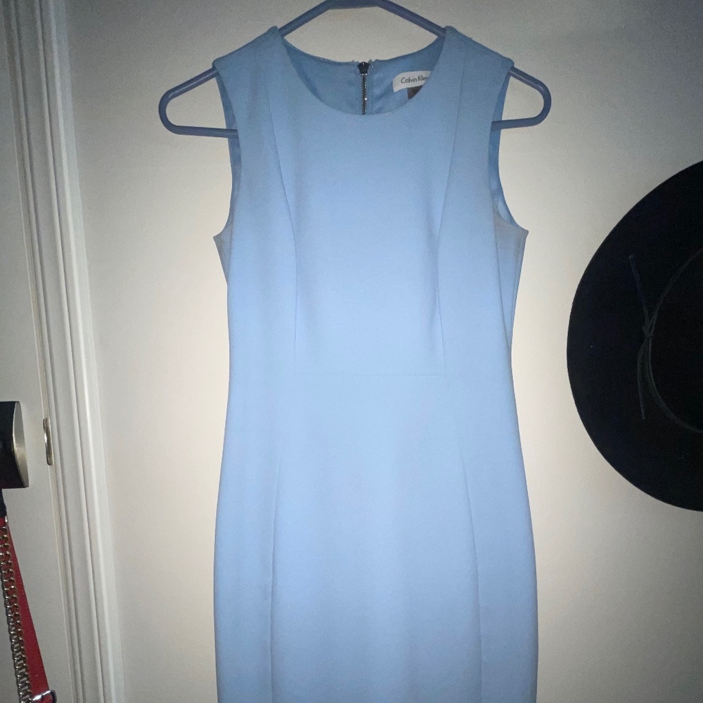 Calvin Klein Baby Blue Sleath Dress 4P